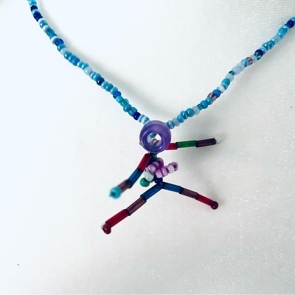 Handmade Beaded Necklace - "La Danseuse" (The Female Ballet Dancer) - Picture 4 of 7